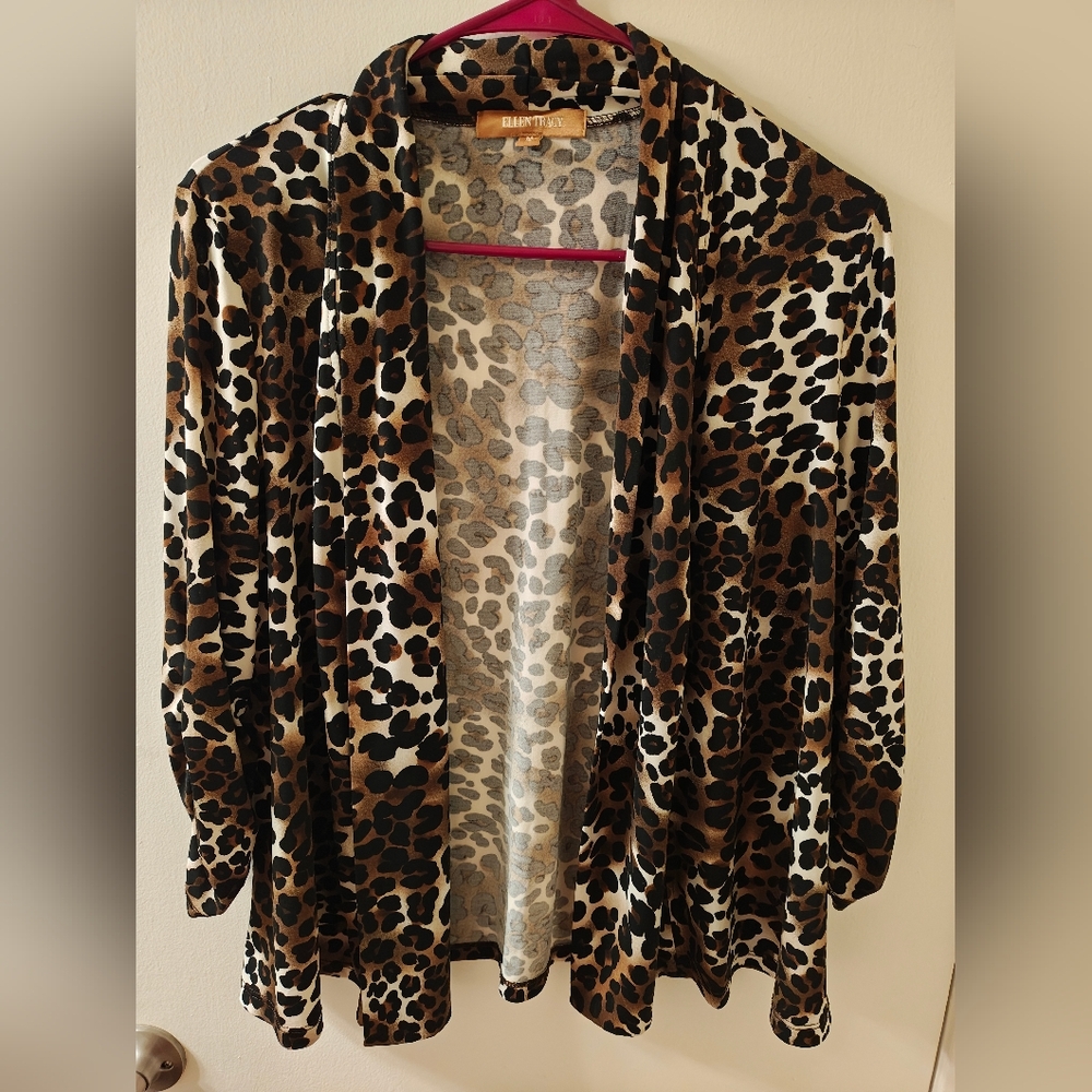 Ellen Tracy Leopard open top